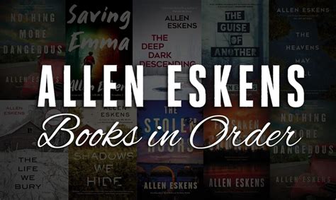 do you have to read allen eskens books in order? A Dive into the World of Standalone Thrillers