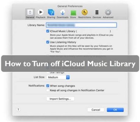 how to turn off cloud music library